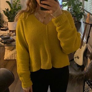 Urban Outfitters mustard Sweater Small